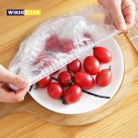 【hot】 WIKHOSTAR 50/100pcs Disposable Food Storage Covers for Bowls Plastic Wrap Elastic Lids Keeping Cover ！