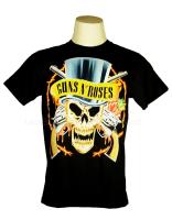 เสื้อวง GUNS N ROSES, เสื้อวินเทจ ผ้าร้อยแท้ กันส์แอนด์โรสเซส ไซส์ยุโรป