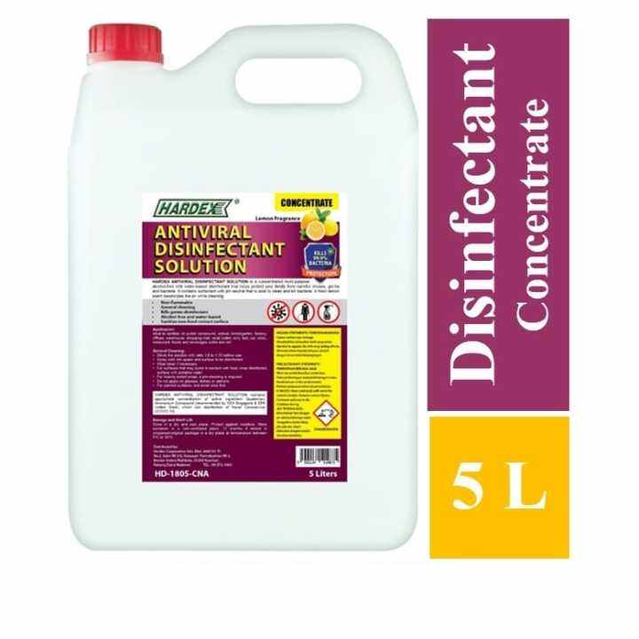 Disinfectant Antiviral Solution 5 Liters Concentrate Dilute 110 with