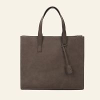 【Ready】? Korean version horizontal style fashion all-match pu leather tote bag trend messenger handbag mens shoulder bag mens bag