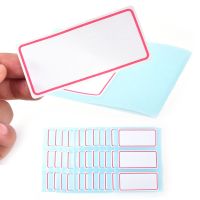 12 Sheets Blank Stickers 34*73mm Self Adhesive Label Blank Note Label Bar Sticky White Writable Name Stickers Stickers Labels