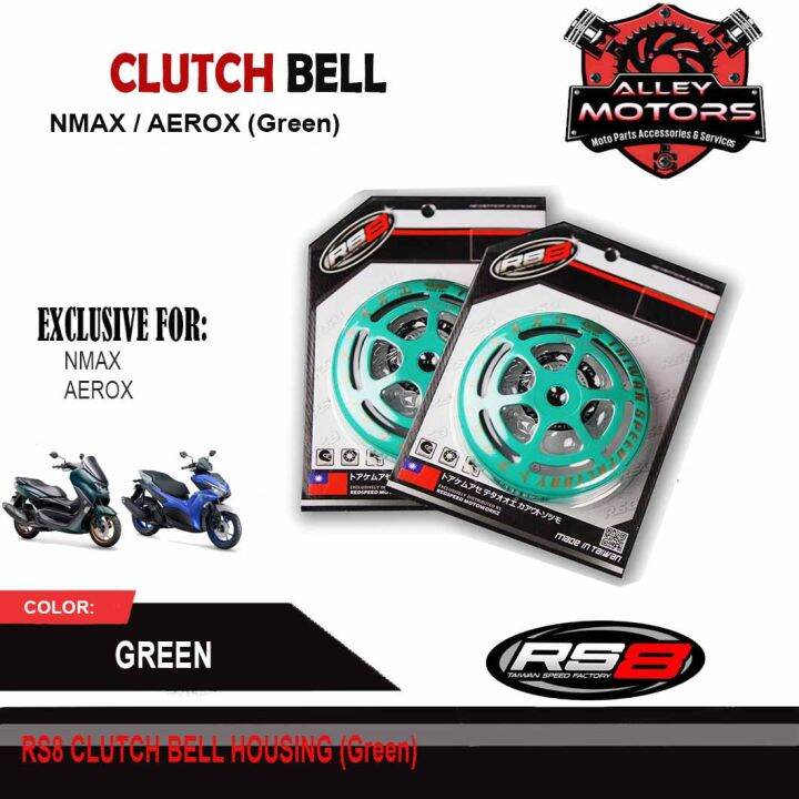 RS8 CLUTCH BELL HOUSING NMAX/AEROX (Green) By Alley Motors Lazada PH