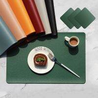 Nordic Style Imitation Leather Placemats Waterproof And Oilproof Placemats Heat Insulation Table Mats Hotel Home Placemats