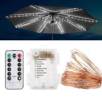 LED Patio Umbrella Lamp Rechargeable Parasol String Lights with Remote Control Waterproof for Camping Tent Beach Holiday