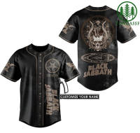 2023 new arrive- XZX180305  Personalized black "Sabbath" rock band Unisex 3D print Baseball Jersey s-5xl