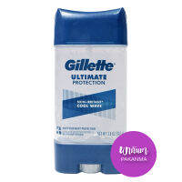 GILLETTE Ultimate Collection Non Irritant CLEAR GEL COOL WAVE ANTIPERSPIRANT/DEODORANT เจลระงับกลิ่นกาย107g