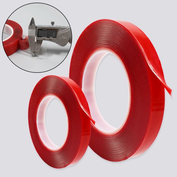 1-roll-300cm-nano-double-sided-adhesive-tape-red-film-transparent-acrylic-no-traces-double-sticker-high-temperature-water-proof