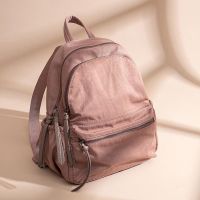 Fashion Simple Backpacks Women Travel Bag Solid Harajuku Student Schoolbag Female Multifunction Waterproof Backpack High Street