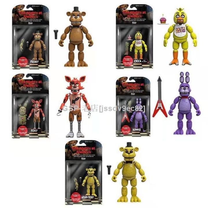 fnaf-stockjssdv9ec82หมีเที่ยงคืนฮาเร็มห้าคืนเคลื่อนย้ายได้ฟิกเกอร์เกมแอ็คชั่นที่ถอดออกได้ในห้าคืน