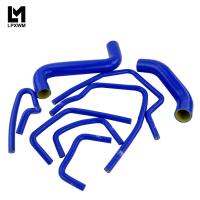 9 PCS Silicone Radiator Turbo Intercooler Hose Kit For 02-07 Subaru Impreza WRXSTi GDAGDB EJ20 Blue &amp; Yellow LX1803C