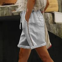 tfu336336 ขายดีที่สุด - /▲✚ Cotton Shorts Hollow Design Beach 2023 Drawstring Short Pants