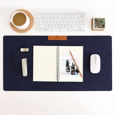（A LOVABLE）735X325Mm Large OfficeDesk MatTable KeyboardPad Non Slip WoolLaptop Cushion Desk Mat Gamer Mat