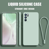 เคสโทรศัพท์ เคส OPPO Reno 6 5G Case เคสกันกระแทกซิลิโคนเหลวแบบเต็มรูปแบบต้นฉบับสี่เหลี่ยมจัตุรัสตัวป้องกันกล้องด้านหลัง