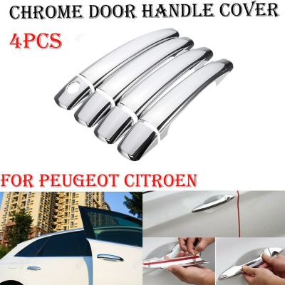 for C4 C4 207 407 Chrome Door Handle Cover Trim
