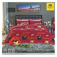 ชุดผ้าปูที่นอน 6 ฟุต 5 ชิ้น SATIN PLUS ANGRY BIRD PL016BEDSHEET SET 6FT 5PCS SATIN PLUS ANGRY BIRD PL016 **สินค้าแนะนำ**