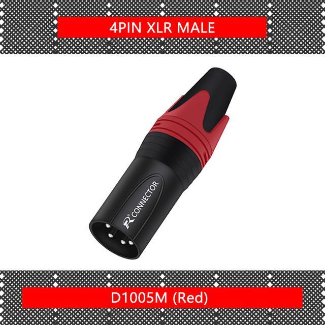 1pc-4pins-xlr-male-female-connectors-speaker-soldering-jack-audio-mic-cable-terminal-6-colour