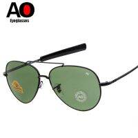 2022 Fashion Glass Lens Aviation AO Sunglasses Men/Women Brand Designer American Army Military Driving Sun Glasses UV400 Oculos