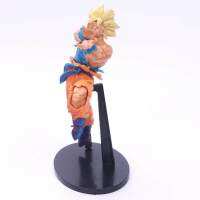 Dragon-Ball Z Goku Positively Facing Enemy Style Action Figure DBZ Goku Super Saiyan Shock Wave Collection Model Toys 18cm