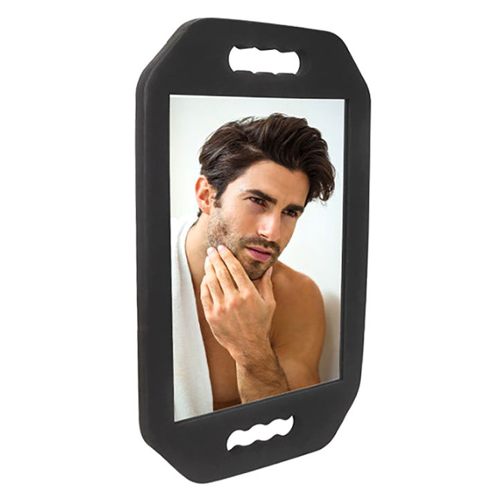 luhuiyixxn-กระจกร้านเสริมสวยพร้อมโฟมสีดำใช้ในร้านตัดผมอุปกรณ์ในบ้านกระจกฟองน้ำแต่งหน้าทำผม