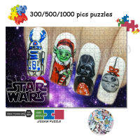 Star Wars เล็บ Salon ปริศนา Wall Art Modular พิมพ์ Decompression ของขวัญ3005001000ชิ้นจิ๊กซอว์ปริศนาการ์ตูน Decor