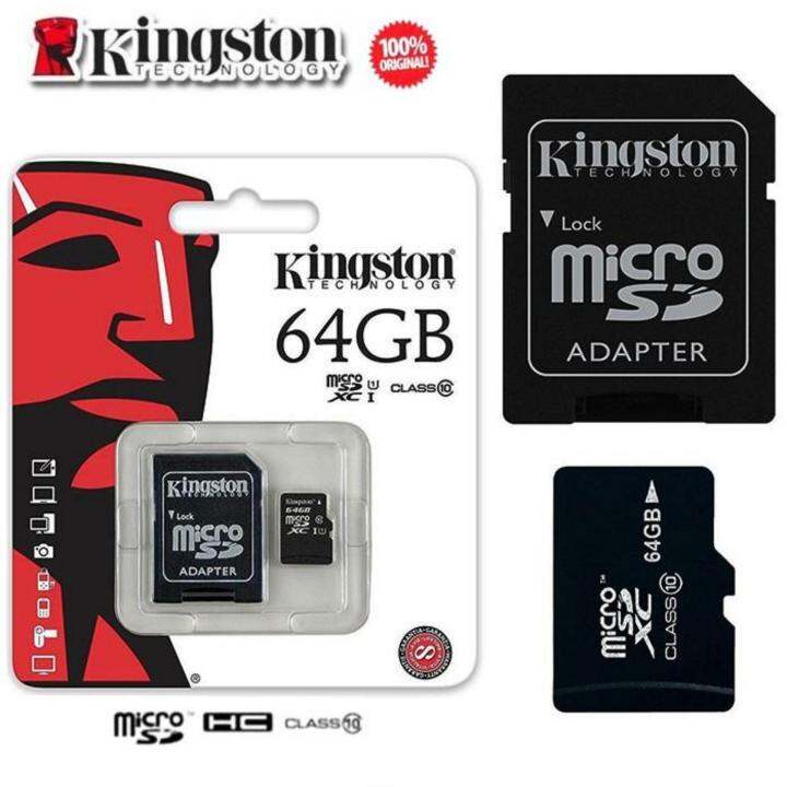 sd-card-micro-sdhc-64-gb-class-10-kingston-รับประกันของแท้-ฟรีค่าจัดส่ง-kerry-express-ส่งด่วนส่งเร็วทันใจ-kerry-express