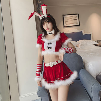 ชุดคริสมาสต์หญิงชุดคริสมาสต์สำหรับวันฮาโลวีน cos Uniform Bunny Girl ชุดคริสต์มาสญี่ปุ่นชุดเซ็กซี่