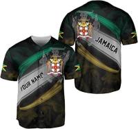 2023 new arrive- XZX180305  Personalized Jamaica Baseball Jersey shirts, mens Jamaica sport suit wo