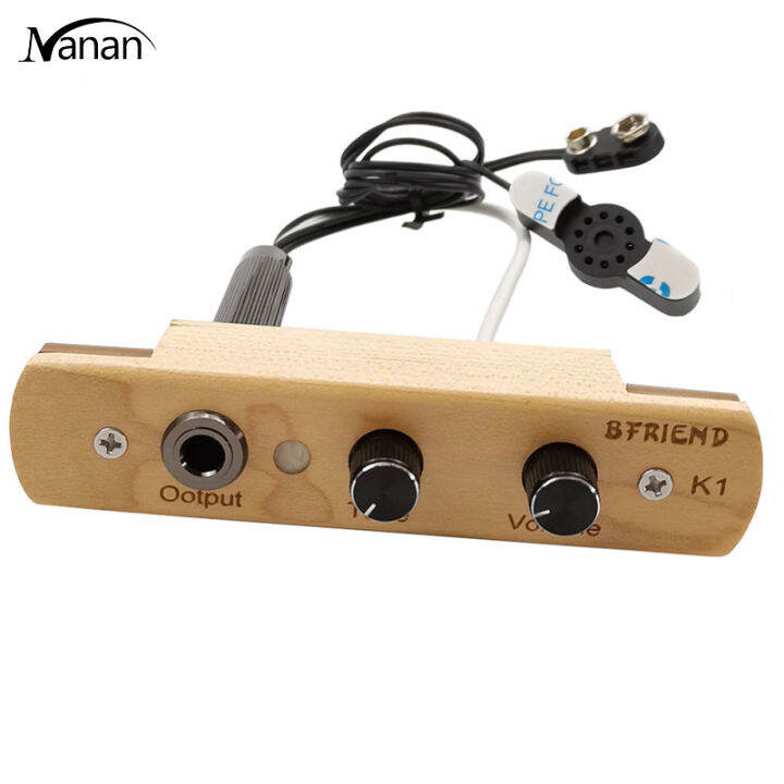 K1 Cajon Drum Pickup Microphone Electronic Pickup System For Box Drum With Tone Volume Control