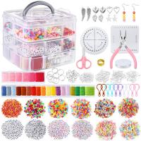 12 Styles Friendship Bracelet Kit with String and Letter Beads, Color Embroidery Floss, Elastic Cord, Braiding Disc, Findings for Friendship Bracelets, Jewelry Making