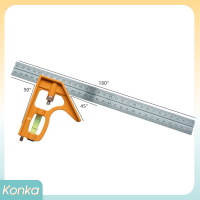 ✨ Konka 3 In1ไม้บรรทัด Multi COMBINATION Square Angle Finder ชุดเครื่องมือวัด