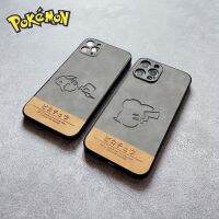 {OLI STUDIO} Pokemon Pikachu เคสนิ่มสำหรับ Iphone 13 Pro Max 12 11 Pro XR XSMAX เคสมือถือสุดหรูหนังใหม่กรอบป้องกันกล้องกันกระแทก