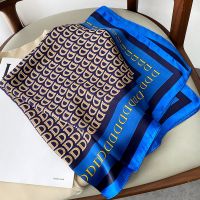 ▦♟ Square Silk Neck Scarf Women Designer Letter D Print Lady Bag Scarves Foulard Headband Femme Bandana Small Hand Kerchief New