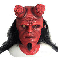 ภาพยนตร์ Hellboy หน้ากากคอสเพลย์ฮาโลวีน Rise Blood Queen Ox Horn ผู้ใหญ่ Latex Hand Gauntlet Christmas Carnival Party Props