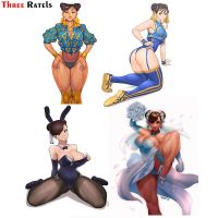 Three Ratels F431 Funny Chun Li Decal For Car-Styling Waterproof Property Car Sticker Auto Accessories Anti Scratch Film Decor