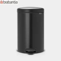 Brabantia ถังขยะ สแตนเลสแบบเหยียบ 20ลิตร บราบันเทีย Pedal Bin New Icon 20L, Matt Black