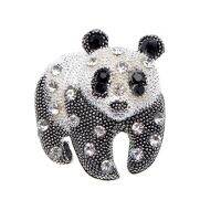 CINDY XIANG Black And White Color Panda Brooch Unisex Fashion Animal Design Rhinestone Jewelry High Quality New 2020