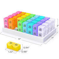 1Pcs รายเดือน Pill Organizer 32ช่อง Dispenser Quick To Take Travel คอนเทนเนอร์ Pill Seven Day สะดวกกล่อง Storage