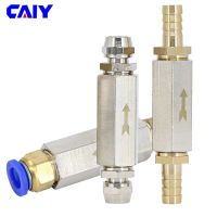 Pneumatic check valve 6mm 8mm 10mm 12mm air gas hose Brass check valve 1/8 1/4 3/8 1/2 air compressor pipe fitting joint Plumbing Valves