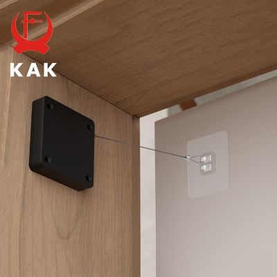 KAK Punch-free Door Closer 500g-1000g Tension Closing Device See Automat Hardware Soft Close