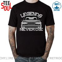 Retrochy Vintage Style Drive The Classic W124 T Shirt For Men Legends Never Die Tshirt Youth Car Styling Tee Shirt