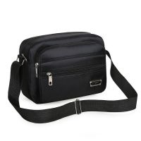 Women Men Bag Korea Japan Oxford Cloth Crossbody Mobile Phone Fashion Shoulder Bag Simple Large Casual Bag With Multi Zipper