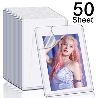 【CC】♦◇☍  3x4inch 35PT Toploaders Korean idol Photo Card Sleeve for Collectible Holder Cover With Film