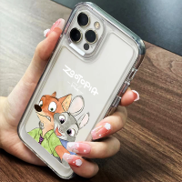 Cute Couple Soft Phone Case Compatible for IPhone Casing 14 11 13 12 Pro XS Max XR X 8 7 6S Plus Silicone Transparent TPU Shockproof Cover