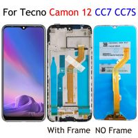 Black 6.52 For Tecno Camon 12 CC7 LCD Display Touch Screen Digitizer Assembly For Camon12 CC7S LCD Replacement / With Frame