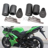 ✈ตัวป้องกันการลื่นเลื่อนกรอบรถจักรยานยนต์สำหรับ Kawasaki Ninja ZX-6R ZX6R ZX 6R 636 2007 2008