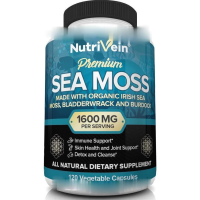 Nutrivein Irish Sea Moss Extract 1600mg + Bladderwrack &amp; Burdock