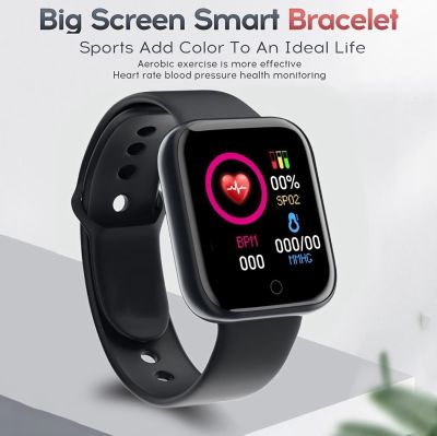 ✧▨ D20 Pro Smart Watch Y68 Bluetooth Fitness Tracker Sports Watch Heart Rate Monitor Blood Pressure Smart Bracelet for Android IOS