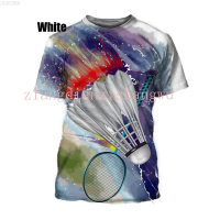 2023 NEW Badminton Printed Short Sleeve T-shirt Summer Fashion fashion