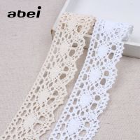 [HOT!] 4cm 5Yards Hollow Ribbon Cotton Lace Trims Sewing Fabric Accessories DIY Wedding Crafts Handmade Embellishment