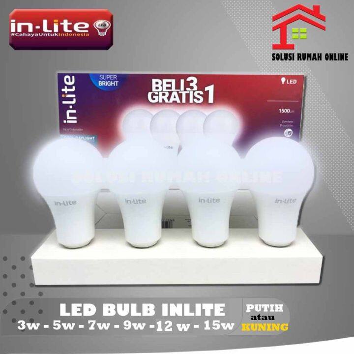 Lampu Led Inlite Paket Beli Gratis Garansi Thn In Lite Bulb Murah